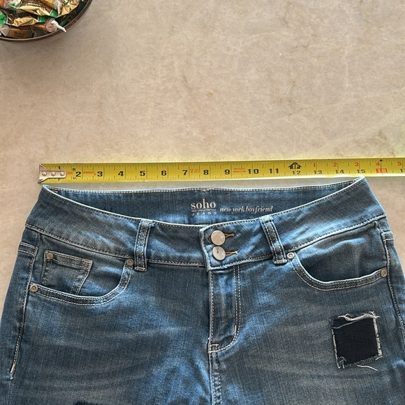 Soho Denim Patchwork Ankle Jeans - Picture 8 of 8